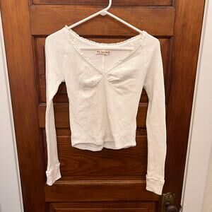 Free People We The Free Emma Thermal Ivory sz S NWT's $68 Women's